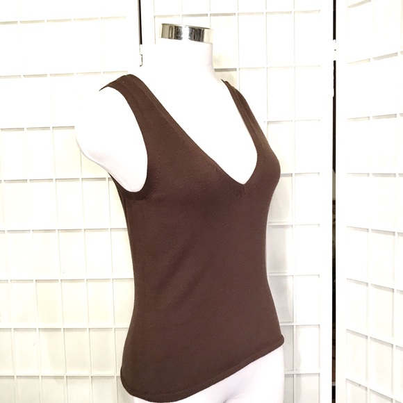 Boston Proper Sweaters - Silk Blend V-Neck Knit Tank Top Size Small Stretch